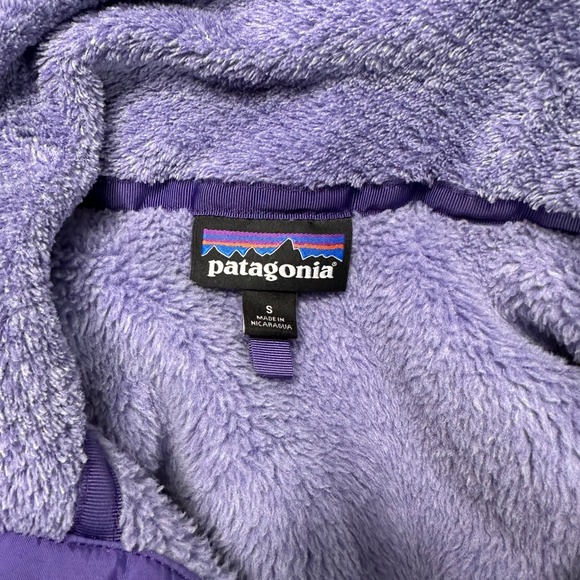 Patagonia Womens Re-Tool Snap-T Pullover Purple Polartec Fleece Jacket Small S - Picture 6 of 7